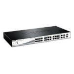 D-Link DES 1210 - Switch - gestito - 24 x 10/100 + 2 x combo Gigabit SFP + 2 x 10/100/1000 - desktop - PoE